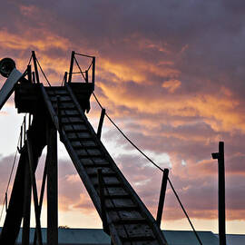 Sunset by the Goat Feeder by Richard Reeve