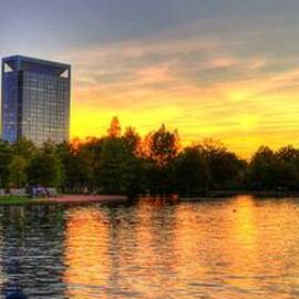 Sunset in Hermann Park by David Morefield