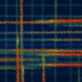 Tangerine Plaid by Bonnie Bruno