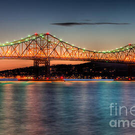 Tappan Zee Bridge Twilight I by Clarence Holmes