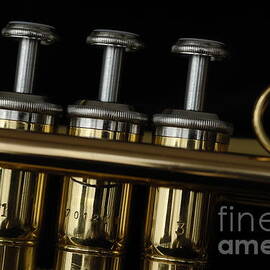 Three trumpet pistons by Sami Sarkis Photography