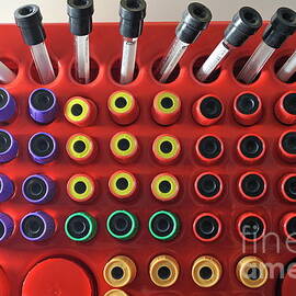 Tubes in a nurse medical suitcase by Sami Sarkis Photography