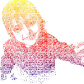 Typography Portrait Childhood Wonder by Nikki Marie Smith