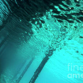 Underwater view of a Pontoon by Sami Sarkis Photography
