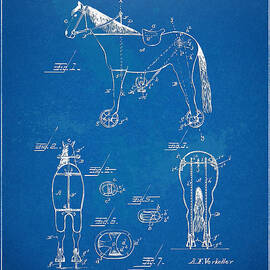 Velocipede Horse-Bike Patent Artwork 1893 by Nikki Marie Smith