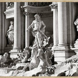  The Trevi Fountain Rome, Italy - BW by Stefano Senise