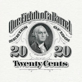 1901 One Eighth Beer Barrel Tax Stamp by Jon Neidert