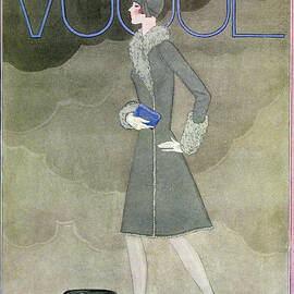 A Vintage Vogue Magazine Cover From 1928 by Georges Lepape