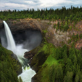 Helmcken Falls in Wells Gray Provincial Park in Canada by Miroslav Liska