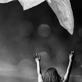 Into the Atmosphere - black and white by Laura Fasulo