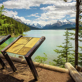 Maligne Lake in Jasper National Park by Miroslav Liska