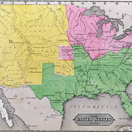 Map of the United States by John Warner Barber and Henry Hare