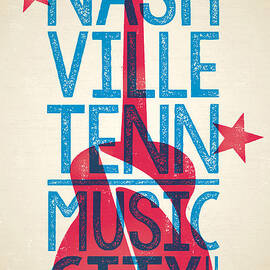 Nashville Poster - Tennessee by Jim Zahniser