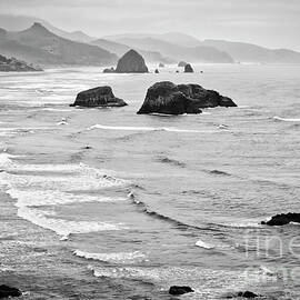  Oregon Coast in Black and White by Bruce Block