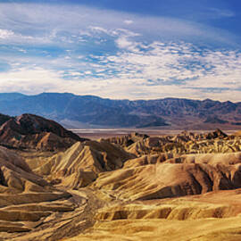 Panoramic view from the Zabriskie point in Death Valley by Miroslav Liska
