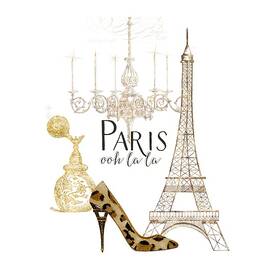 Paris - Ooh la la Fashion Eiffel Tower Chandelier Perfume Bottle by Audrey Jeanne Roberts