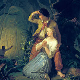 Paul and Virginie by French School
