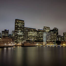 San Francisco skyline from Pier 7 after sunset by Miroslav Liska