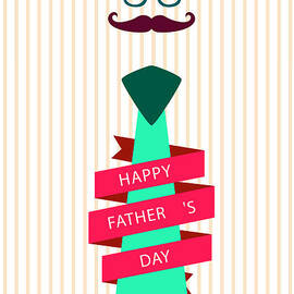 Typography Poster - Happy Father's Day by Celestial Images