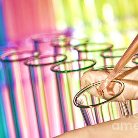 Scientific Experiment in Science Research Lab by Olivier Le Queinec