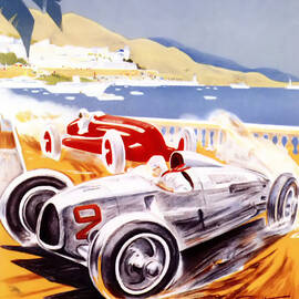 1936 F1 Monaco Grand Prix  by Georgia Clare