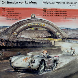 1950 Porsche Le mans Poster by Georgia Clare
