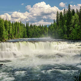 Dawson Falls on the Murtle River in Canada by Miroslav Liska