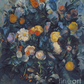 Vase of flowers by Paul Cezanne