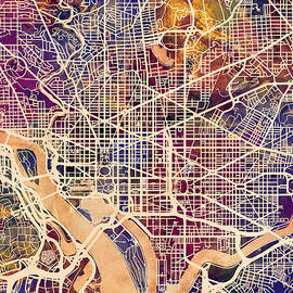 Washington DC Street Map #2