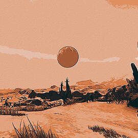 A Distant Desert Planet by AM FineArtPrints