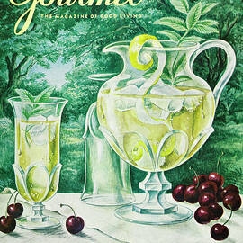 A Gourmet Cover Of Glassware by Hilary Knight