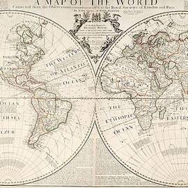 A Map of the World by John Senex