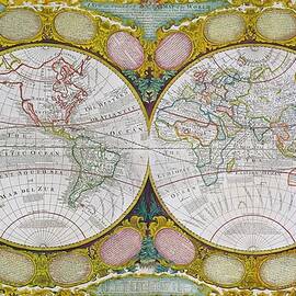 A New and Correct Map of the World by Robert Wilkinson