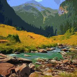 A peaceful mountain view by AM FineArtPrints