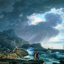 A Seastorm by Claude Joseph Vernet