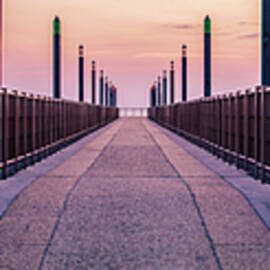 A sunrise on the pier by AM FineArtPrints