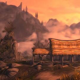 A sunset in the clouds by AM FineArtPrints