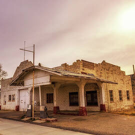 Abandoned gas station on historic Route 66 in Arizona by Miroslav Liska