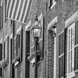 Acorn Street Details BW by Susan Candelario
