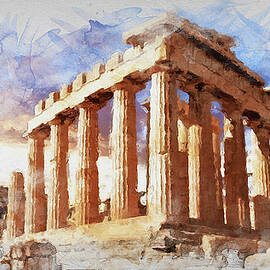 Acropolis of Athens - 04 by AM FineArtPrints