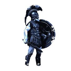 Ancient Spartan Hoplite by AM FineArtPrints