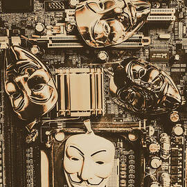 Anonymous cyber masks by Jorgo Photography