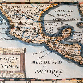 Antique Map of Mexico or New Spain by French School