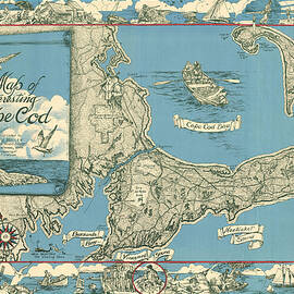 Antique Maps - Old Cartographic maps - Antique Map of Cape Cod ...