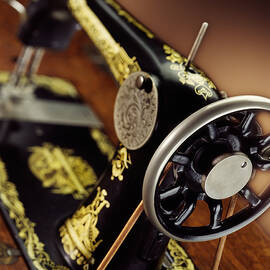 Antique Singer Sewing Machine 3 by Kelley King