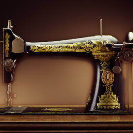 Antique Singer Sewing Machine by Kelley King