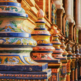 Art of Plaza de Espana, Seville by AM FineArtPrints