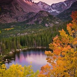 Aspen Sunset Over Bear Lake by Colorado Captures