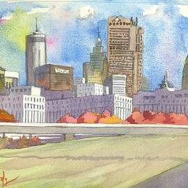 Atlanta Skyline Color by Scott Serafy