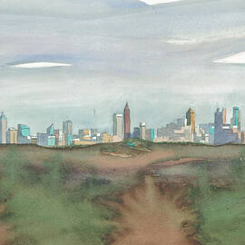 Atlanta Skyline Far by Scott Serafy